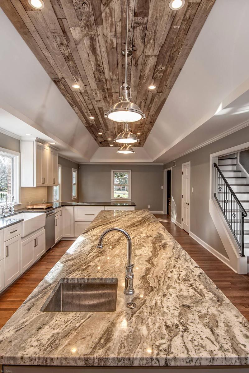 kitchen remodel showing granite