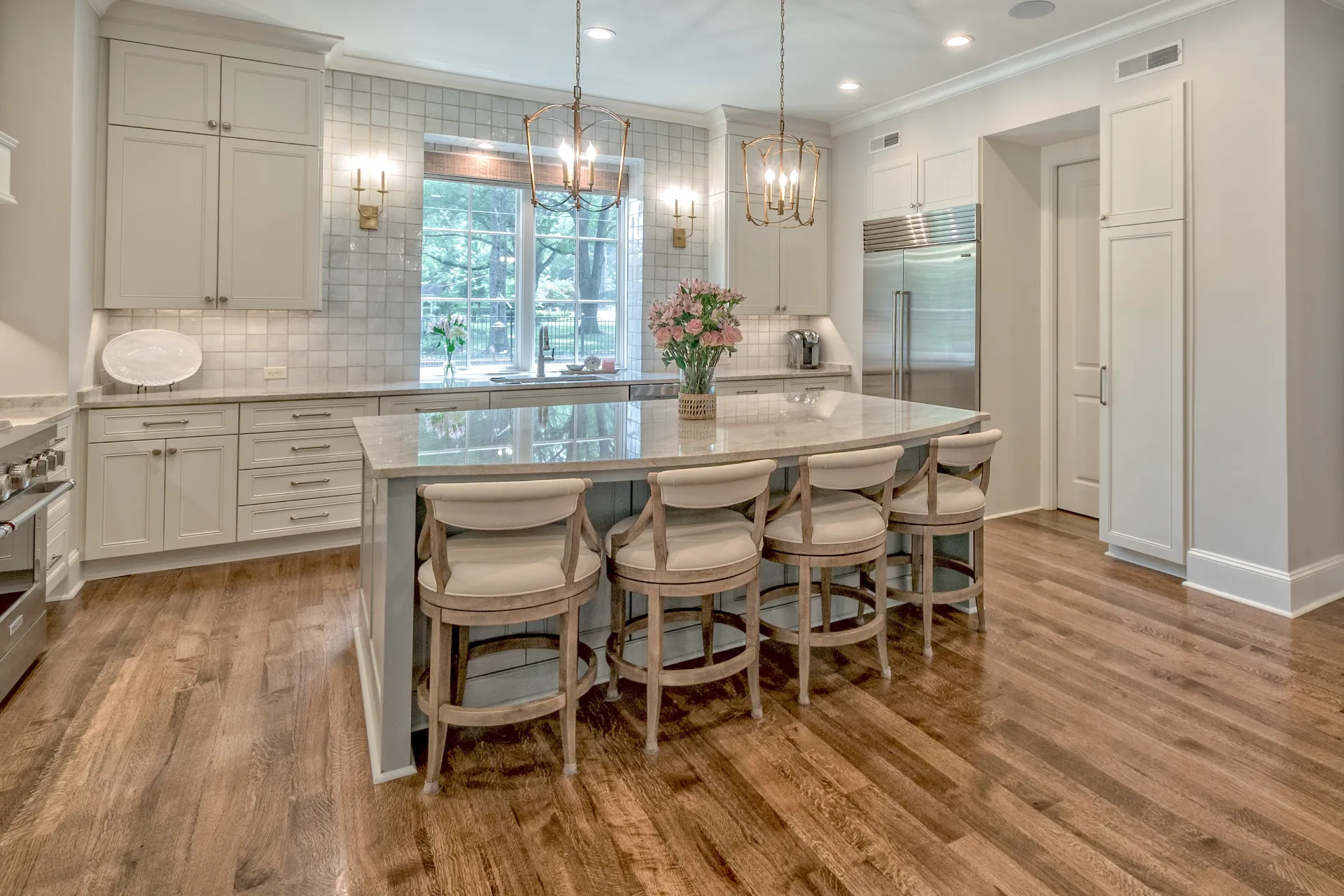 Custom home kitchen design.